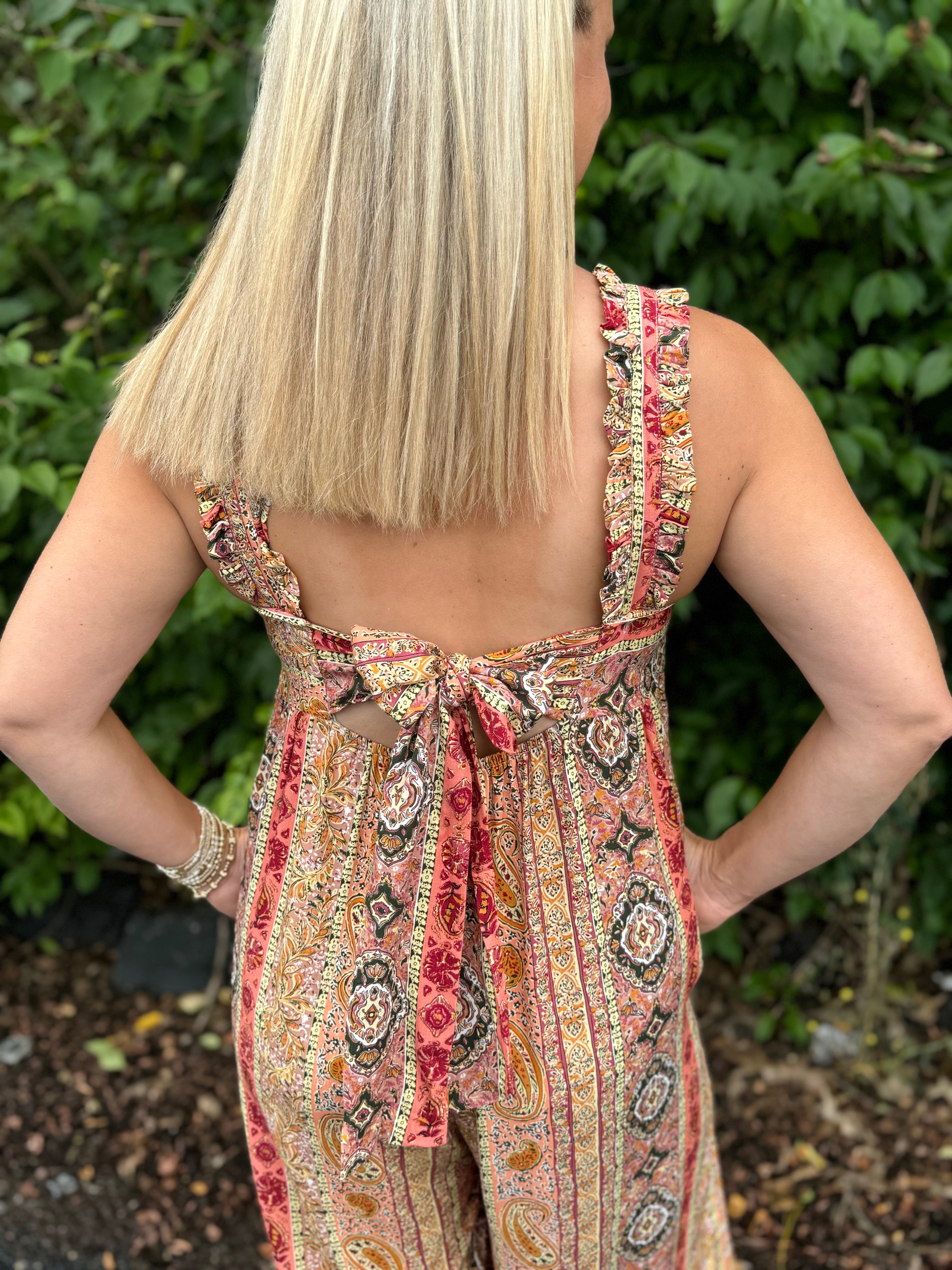 FINAL SALE - Summer Spice Jumpsuit-190 Rompers/Jumpsuits/Sets-The Lovely Closet-The Lovely Closet, Women's Fashion Boutique in Alexandria, KY