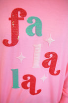 FA LA LA French Terry Pullover-350 Holiday-Jess Lea-The Lovely Closet, Women's Fashion Boutique in Alexandria, KY