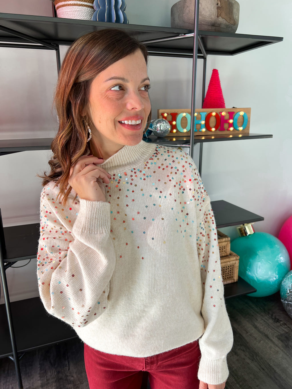 Holiday Shimmer Sweater