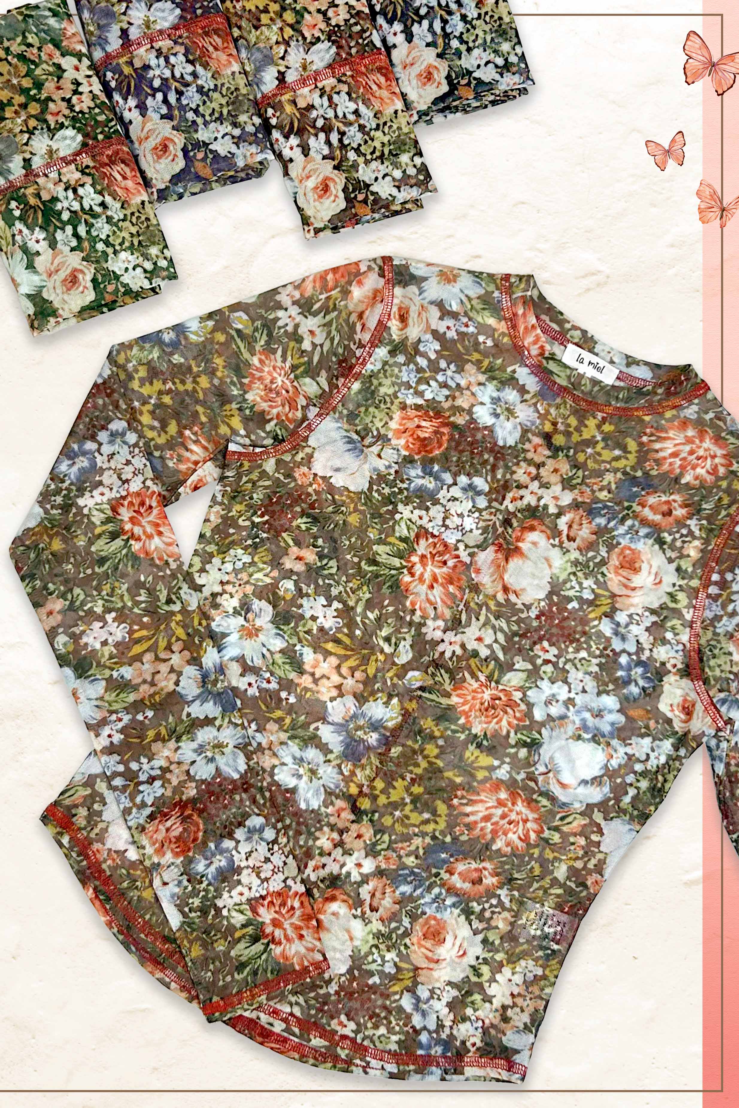 Sheer Long Sleeve Mesh Layering Top - Hazelnut-110 Long Sleeve Top-La Miel-The Lovely Closet, Women's Fashion Boutique in Alexandria, KY
