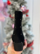 Corkys Such a Tease Black Faux Suede Bootie-270 Shoes-Corkys-The Lovely Closet, Women's Fashion Boutique in Alexandria, KY