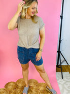 Sand and Sun Twist Knot Top-100 Short Sleeve Tops-GILLI-The Lovely Closet, Women's Fashion Boutique in Alexandria, KY