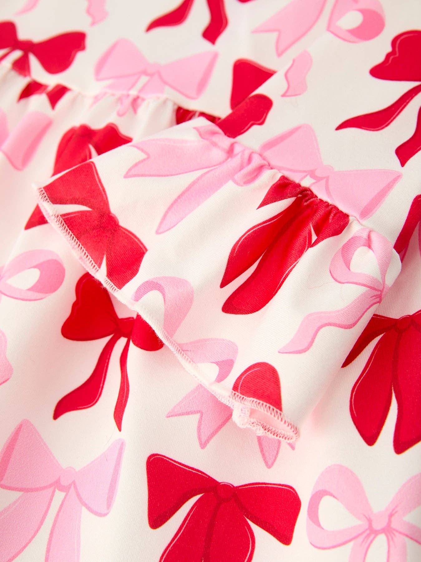 Valentine’s Bow Print Long Sleeve Ruffle Set-360 Carolines Closet-Rylee Faith Designs-The Lovely Closet, Women's Fashion Boutique in Alexandria, KY