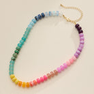 Rainbow Candy Bead Necklace-250 Jewelry-judson-The Lovely Closet, Women's Fashion Boutique in Alexandria, KY