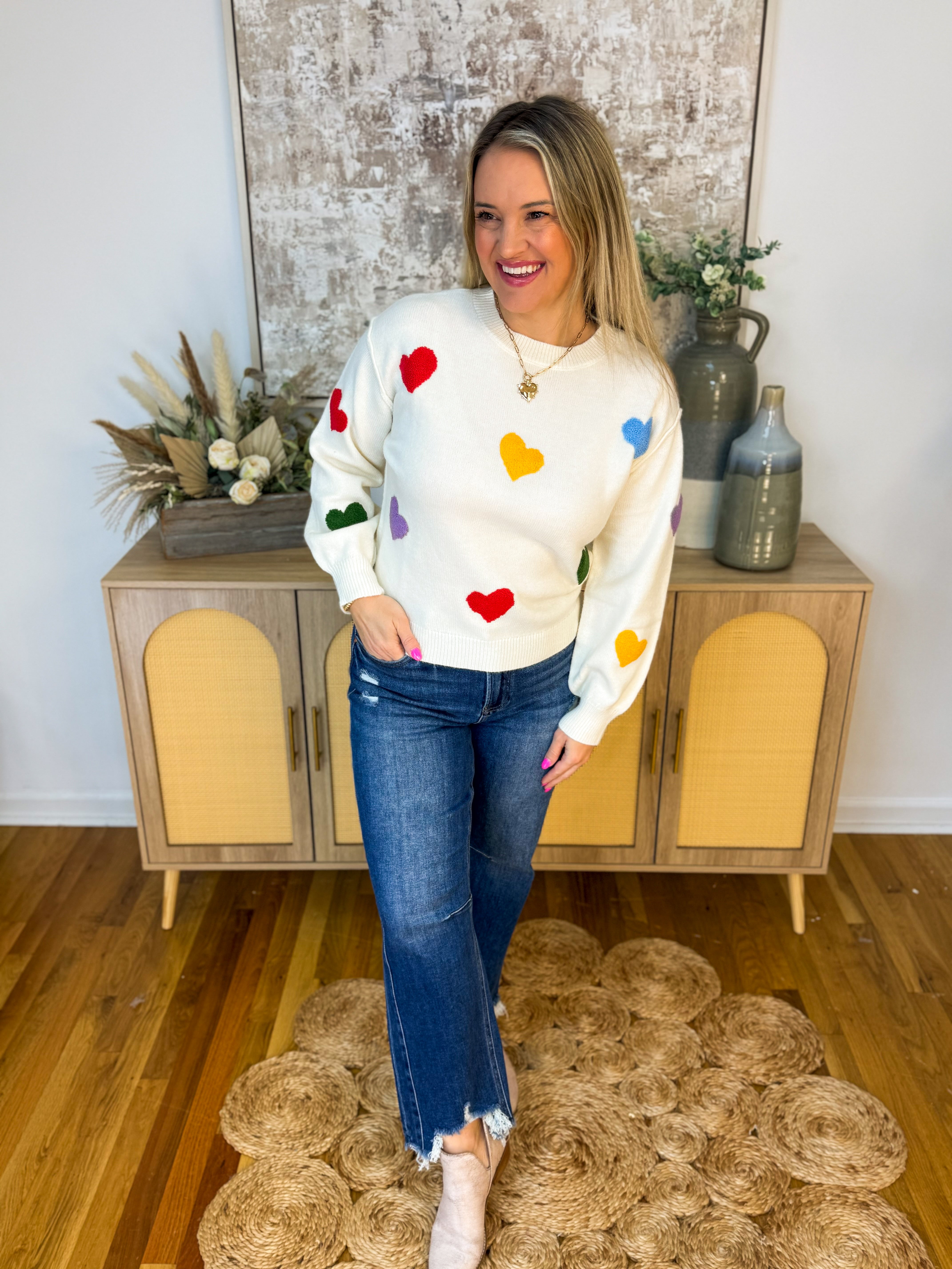 All My Love Sweater-140 Sweaters-Blu Pepper-The Lovely Closet, Women's Fashion Boutique in Alexandria, KY