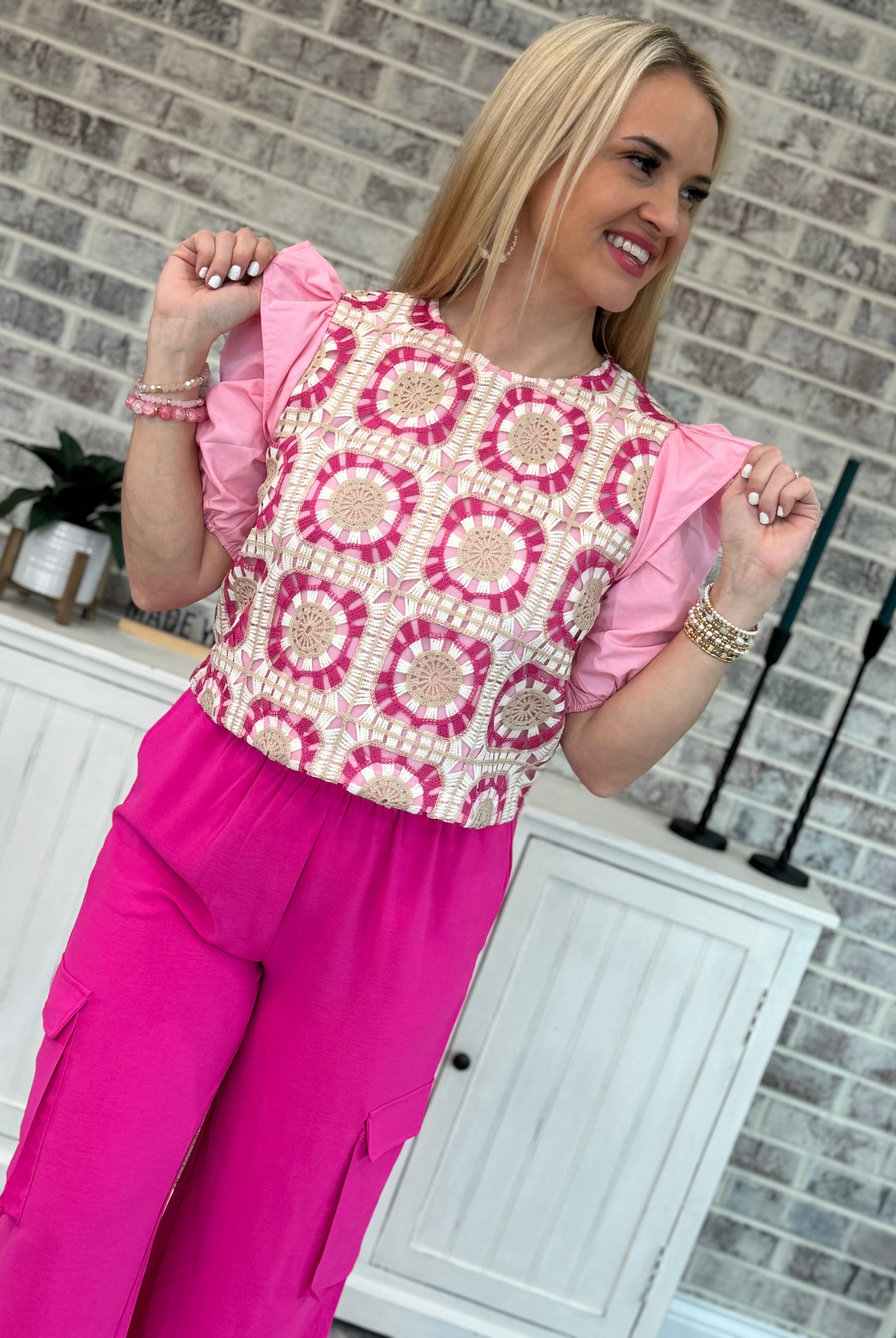 Hello Cutie Crochet Top-The Lovely Closet-The Lovely Closet, Women's Fashion Boutique in Alexandria, KY