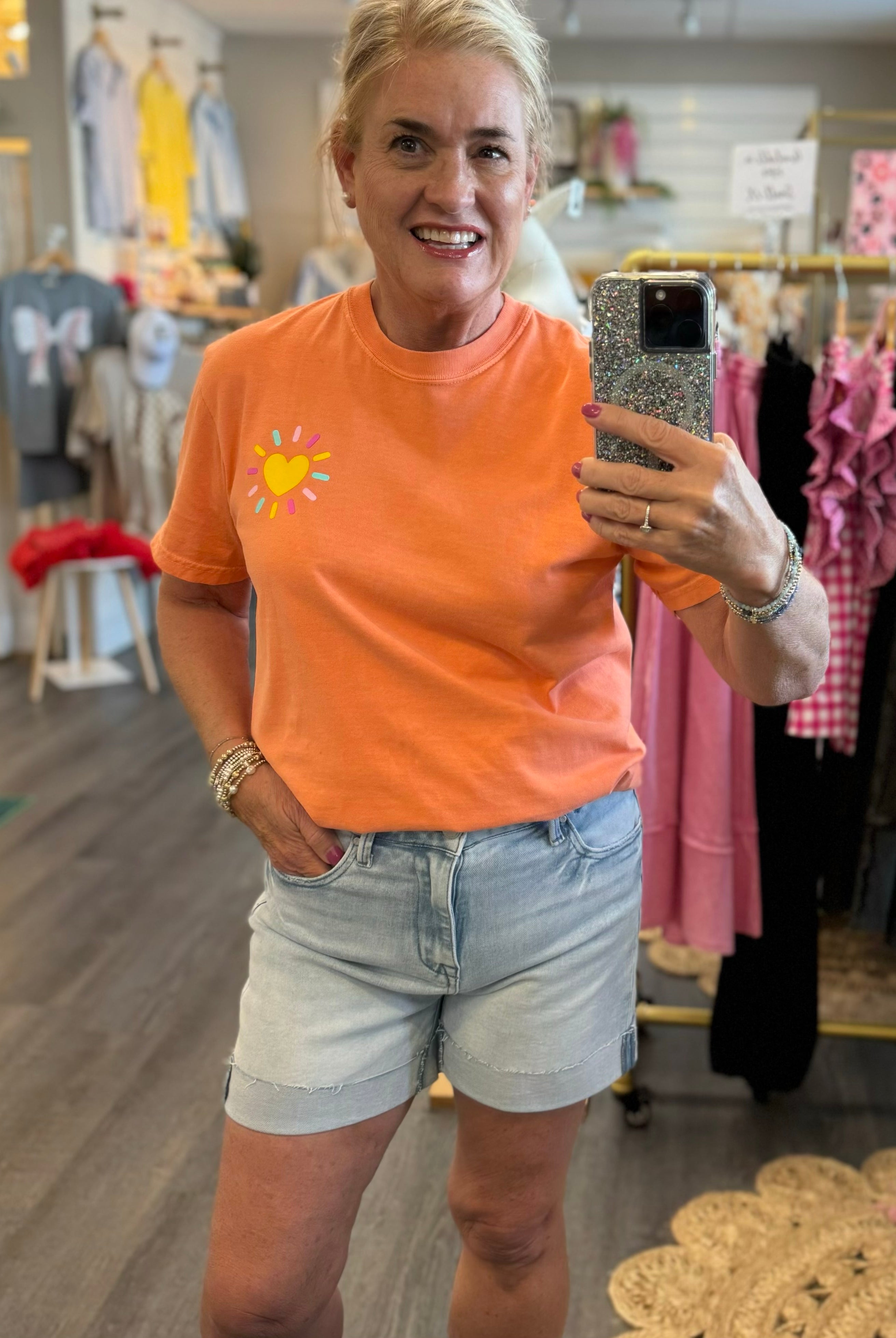 Risen Sunny Days High Rise Shorts-Shorts-Risen-The Lovely Closet, Women's Fashion Boutique in Alexandria, KY