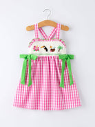 Summer Tropical Embroidered Girls' Dress-360 Carolines Closet-Rylee Faith Designs-The Lovely Closet, Women's Fashion Boutique in Alexandria, KY