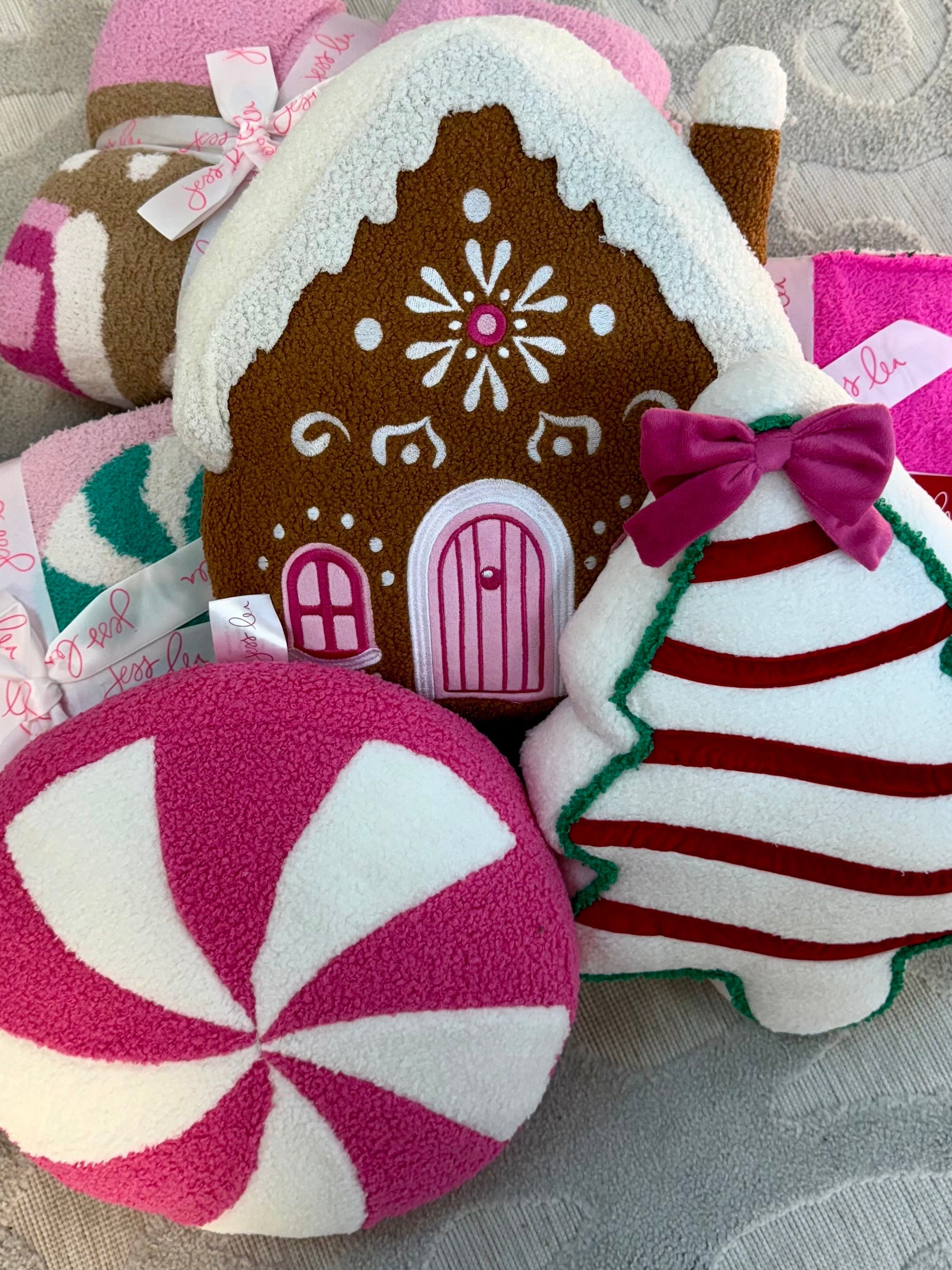 FINAL SALE Christmas Cheer Pillows-350 Holiday-Jess Lea-The Lovely Closet, Women's Fashion Boutique in Alexandria, KY