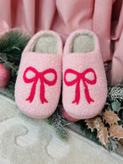 Put A Bow On It Slippers-270 Shoes-The Lovely Closet-The Lovely Closet, Women's Fashion Boutique in Alexandria, KY