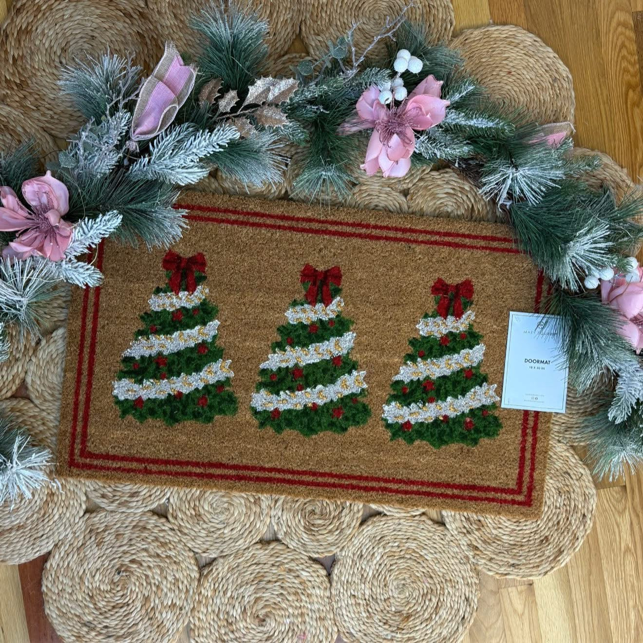 Mary Square 2025 Holiday Door Mat-350 Holiday-Mary Square-The Lovely Closet, Women's Fashion Boutique in Alexandria, KY