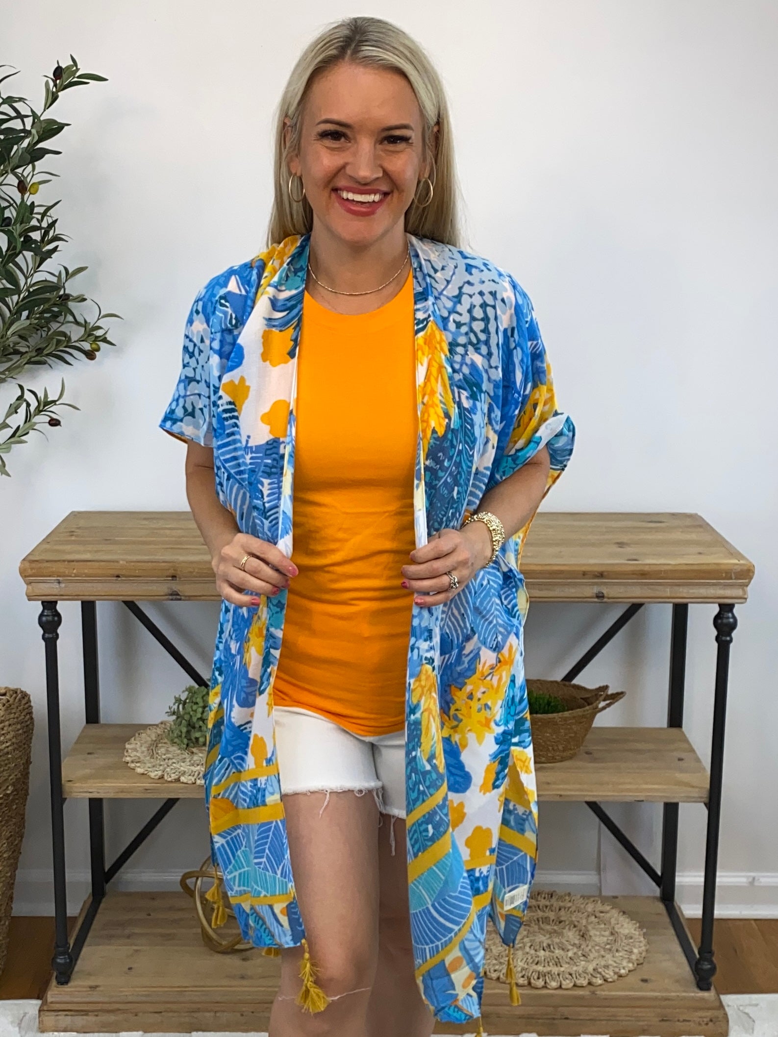 Summertime Kimono-160 Cardigan/Kimonos-The Lovely Closet-The Lovely Closet, Women's Fashion Boutique in Alexandria, KY