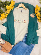 Thankful Embroidered Crewneck-150 Sweatshirts-The Lovely Closet-The Lovely Closet, Women's Fashion Boutique in Alexandria, KY