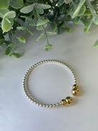Classic Mixed Metal 3mm Bead Cuff-bracelet-eNewton-The Lovely Closet, Women's Fashion Boutique in Alexandria, KY