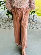 Day in the Life Pants - Red Bean-240 Pants-The Lovely Closet-The Lovely Closet, Women's Fashion Boutique in Alexandria, KY