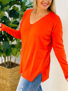 Dream Sweater - Burnt Orange-140 Sweaters-zenana-The Lovely Closet, Women's Fashion Boutique in Alexandria, KY