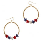Red White and Cute Earrings-250 Jewelry-The Lovely Closet-The Lovely Closet, Women's Fashion Boutique in Alexandria, KY
