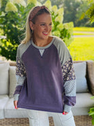Harvest Wishes Pullover - Violet-110 Long Sleeve Top-easel-The Lovely Closet, Women's Fashion Boutique in Alexandria, KY