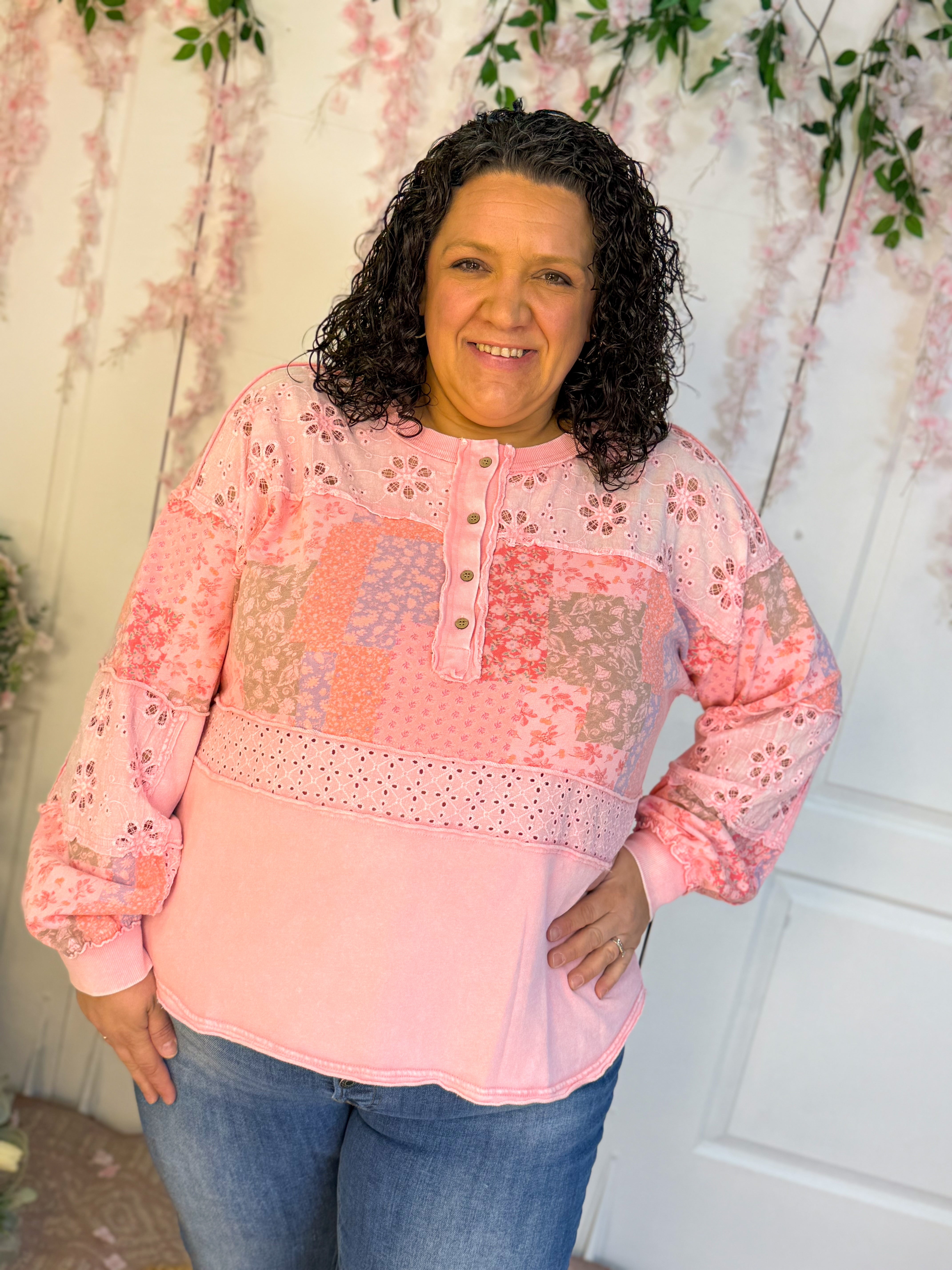 Oh Happy Day Top-110 Long Sleeve Top-easel-The Lovely Closet, Women's Fashion Boutique in Alexandria, KY