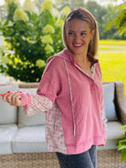 Berry Patch Hooded Pullover-110 Long Sleeve Top-easel-The Lovely Closet, Women's Fashion Boutique in Alexandria, KY