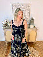 Beach Escape Embroidered Dress-180 Dresses-Blu Pepper-The Lovely Closet, Women's Fashion Boutique in Alexandria, KY