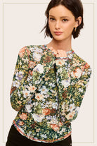 Sheer Long Sleeve Mesh Layering Top - Hazelnut-110 Long Sleeve Top-La Miel-The Lovely Closet, Women's Fashion Boutique in Alexandria, KY