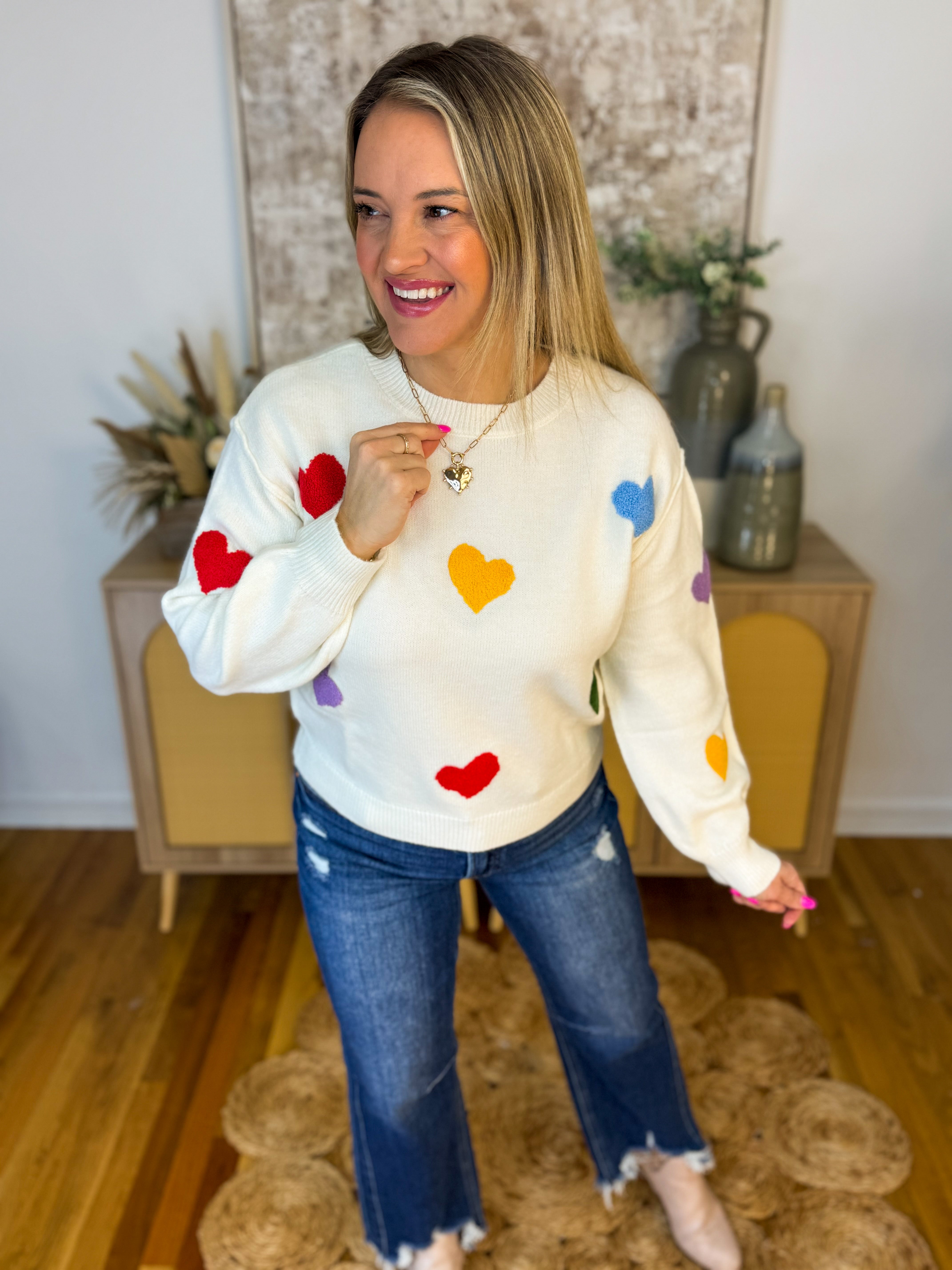 All My Love Sweater-140 Sweaters-Blu Pepper-The Lovely Closet, Women's Fashion Boutique in Alexandria, KY