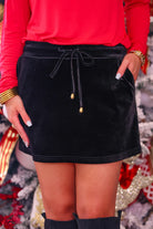 The Velvet Hour Skort - Black-350 Holiday-Jess Lea-The Lovely Closet, Women's Fashion Boutique in Alexandria, KY
