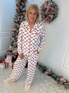 Mary Square Lattice Garland Charlotte Pant Set-350 Holiday-Mary Square-The Lovely Closet, Women's Fashion Boutique in Alexandria, KY