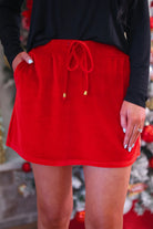 The Velvet Hour Skort - Red-350 Holiday-Jess Lea-The Lovely Closet, Women's Fashion Boutique in Alexandria, KY