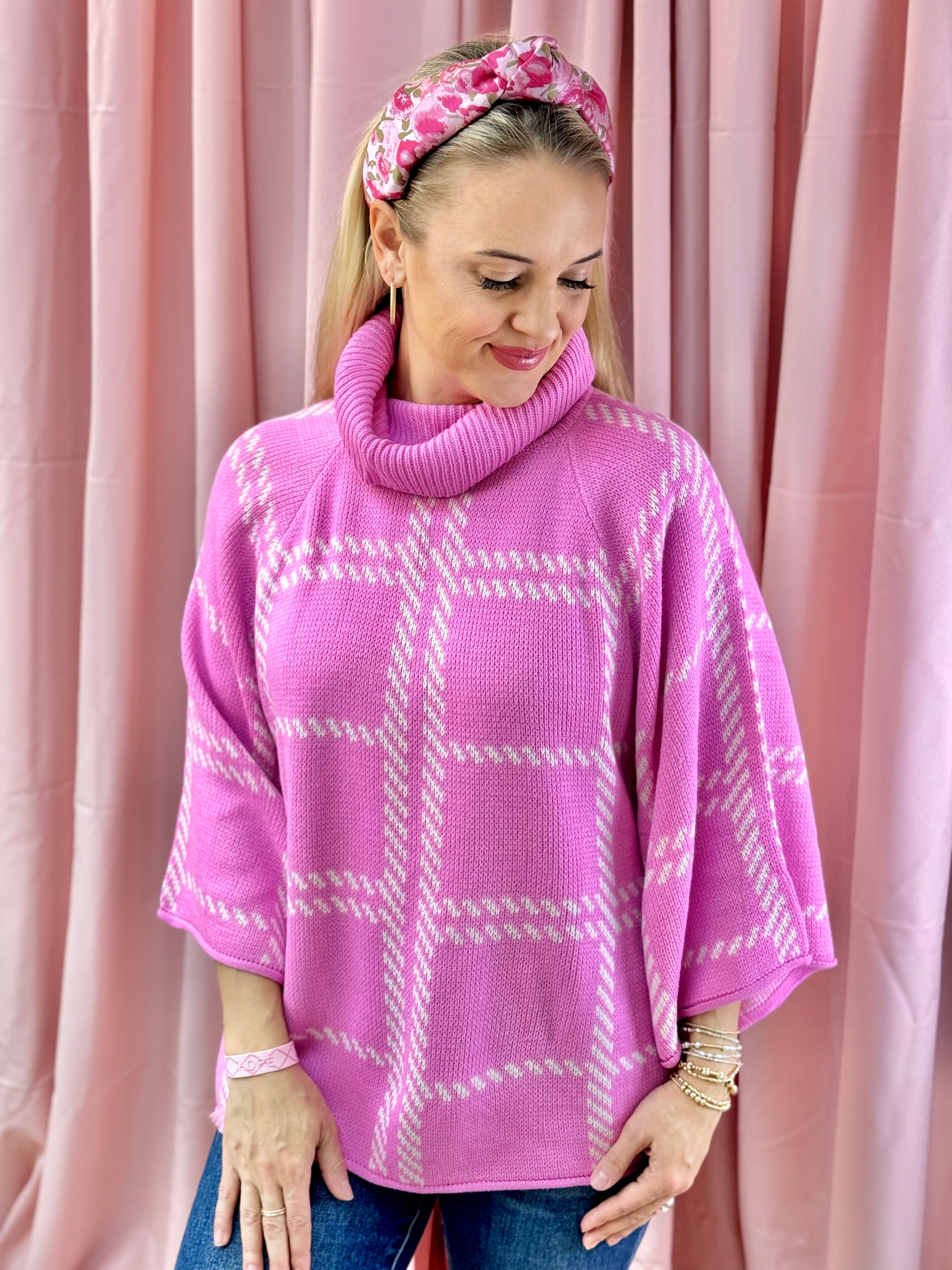 I Pink I Can Sweater-140 Sweaters-The Lovely Closet-The Lovely Closet, Women's Fashion Boutique in Alexandria, KY