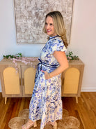 Perfect in Periwinkle Midi Dress-180 Dresses-Doe and Rae-The Lovely Closet, Women's Fashion Boutique in Alexandria, KY