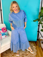 Lace Crochet Short Sleeve Top-100 Short Sleeve Tops-J.Her-The Lovely Closet, Women's Fashion Boutique in Alexandria, KY