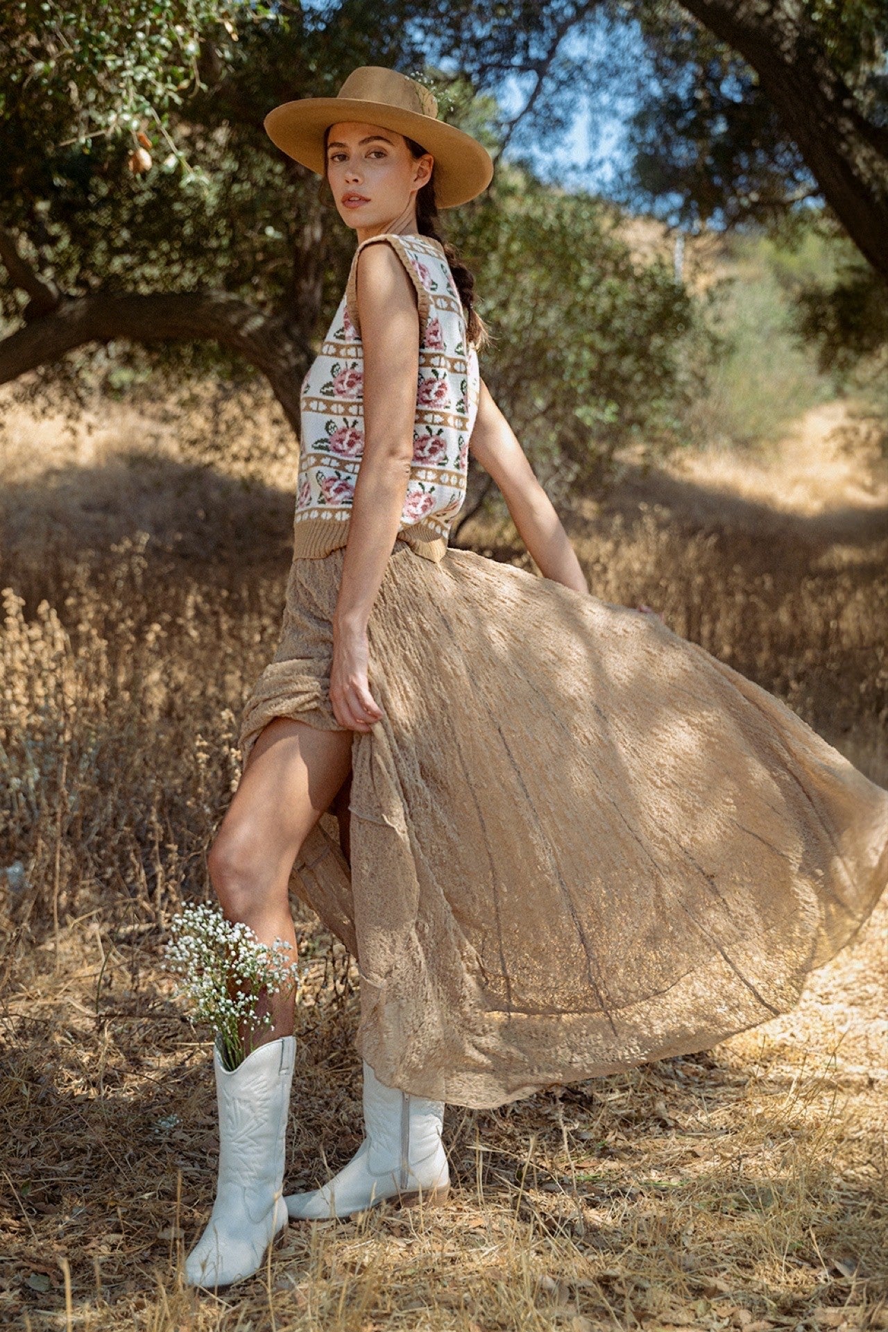 Knitted Lace Maxi Skirt-230 Skirts/Shorts-Anniewear-The Lovely Closet, Women's Fashion Boutique in Alexandria, KY