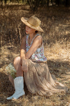 Knitted Lace Maxi Skirt-230 Skirts/Shorts-Anniewear-The Lovely Closet, Women's Fashion Boutique in Alexandria, KY