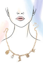 Western & Pearl Charm Necklace-280 Accessories-JOSSLYN by wall to wall-The Lovely Closet, Women's Fashion Boutique in Alexandria, KY