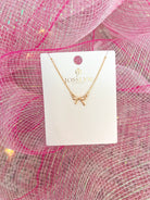 Dainty Bow Necklace-Necklaces-The Lovely Closet-The Lovely Closet, Women's Fashion Boutique in Alexandria, KY