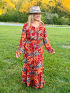 Fabulous Fall Print Dress-180 Dresses-The Lovely Closet-The Lovely Closet, Women's Fashion Boutique in Alexandria, KY