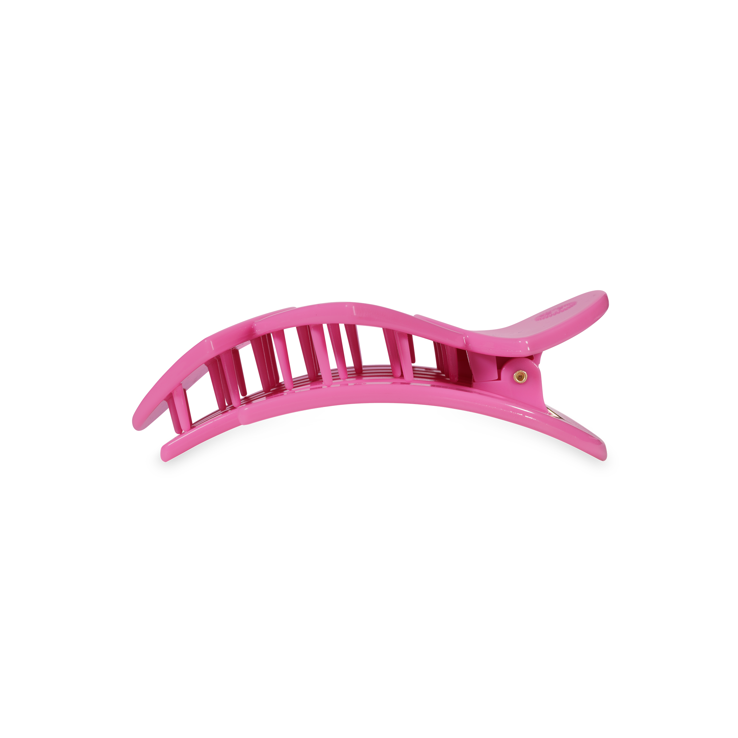 Flat Hair Clip | Small | Pink Heart to Heart-300 Headwear-TELETIES-The Lovely Closet, Women's Fashion Boutique in Alexandria, KY