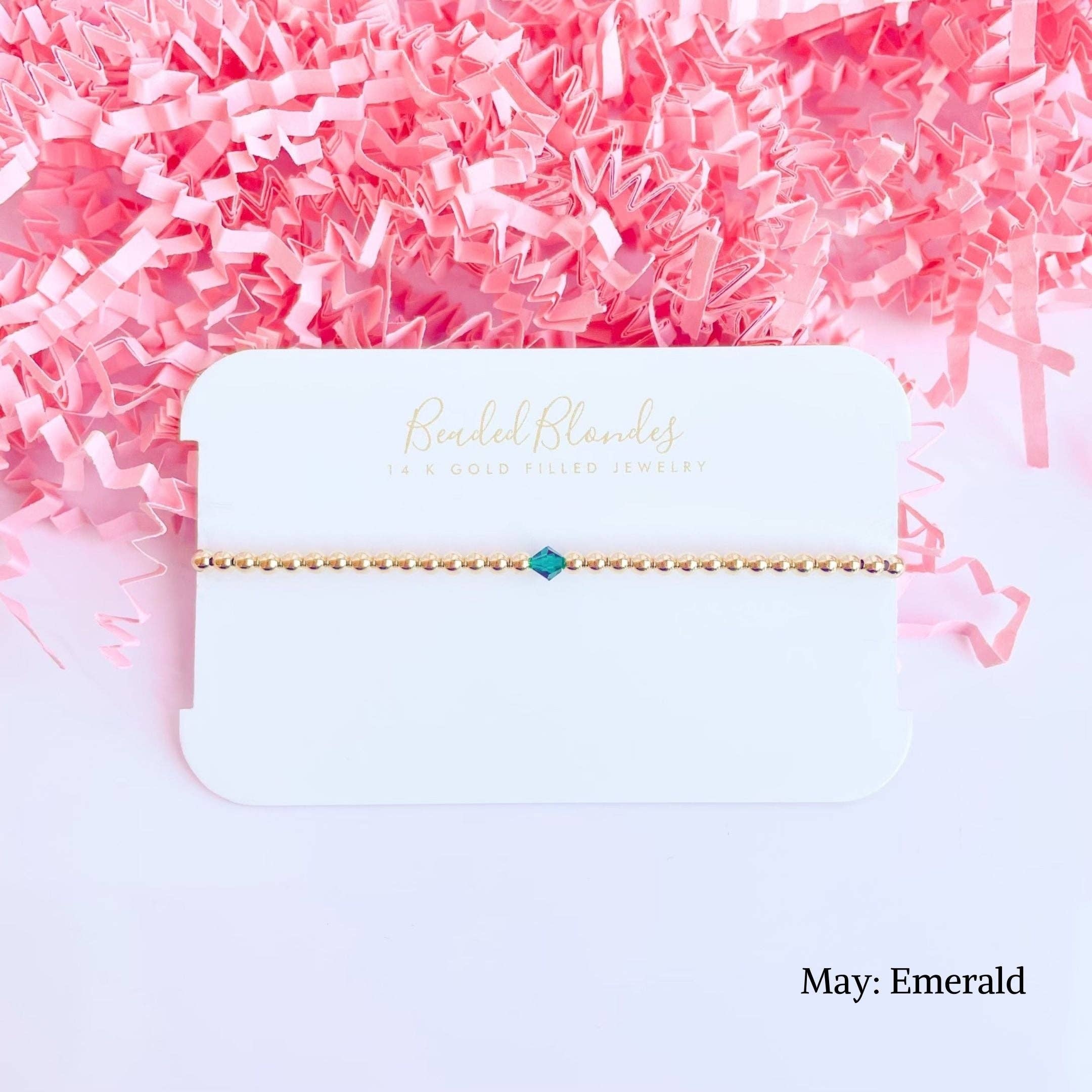 Beaded Blondes 7.25 inch Swarovski Birthstone Bracelet-250 Jewelry-Beaded Blondes-The Lovely Closet, Women's Fashion Boutique in Alexandria, KY