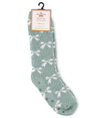 Bow Snuggle Socks Mint Green One Size-Socks-The Royal Standard-The Lovely Closet, Women's Fashion Boutique in Alexandria, KY