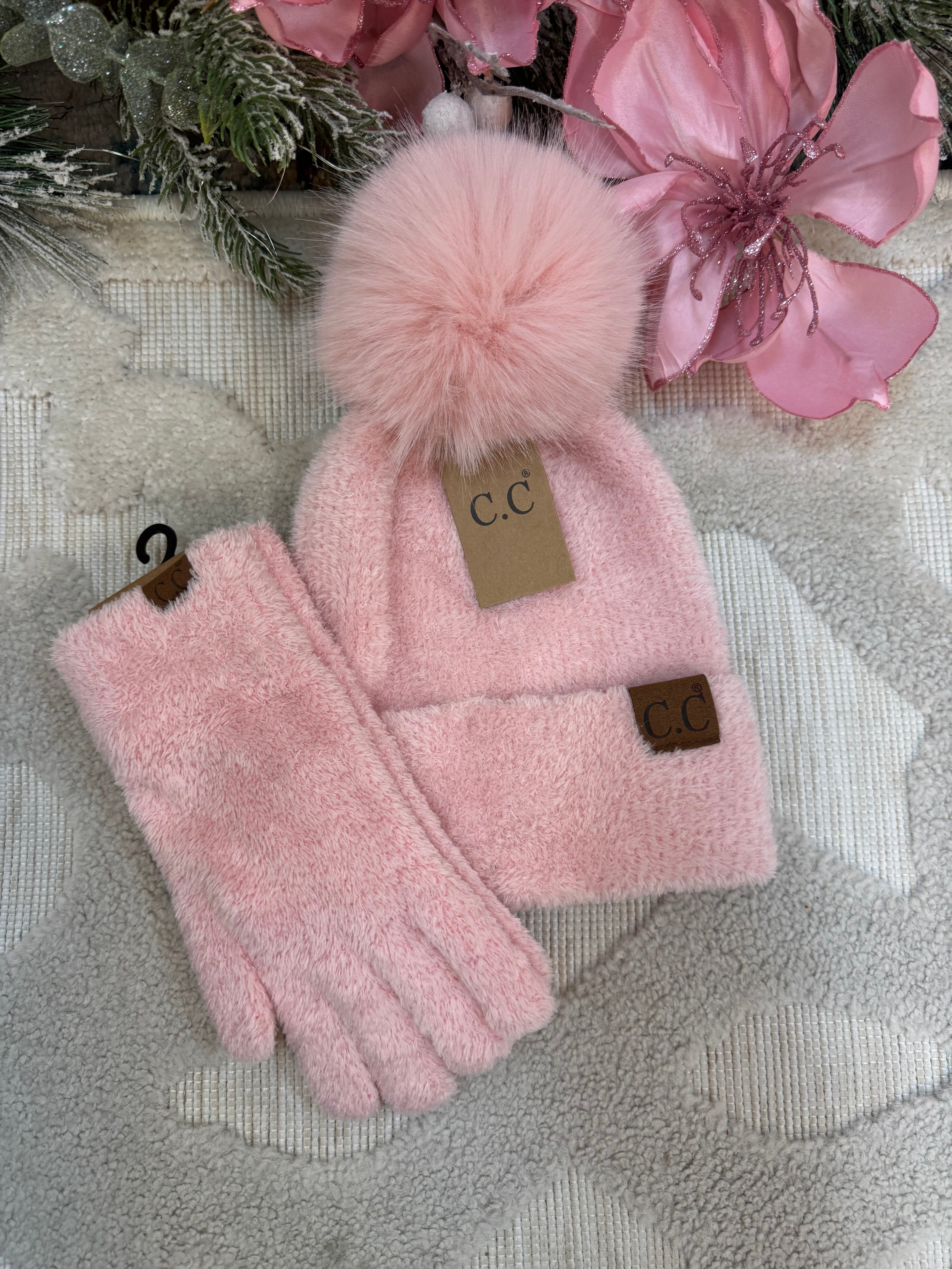 Pink Chenille Beanie-300 Headwear-The Lovely Closet-The Lovely Closet, Women's Fashion Boutique in Alexandria, KY