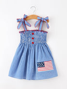 Girls 4th of July Plaid Twirl Dress-360 Carolines Closet-Rylee Faith Designs-The Lovely Closet, Women's Fashion Boutique in Alexandria, KY