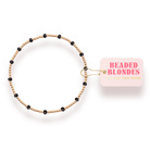 Black Dainty Poppi: Std 6.75-bracelet-Beaded Blondes-The Lovely Closet, Women's Fashion Boutique in Alexandria, KY
