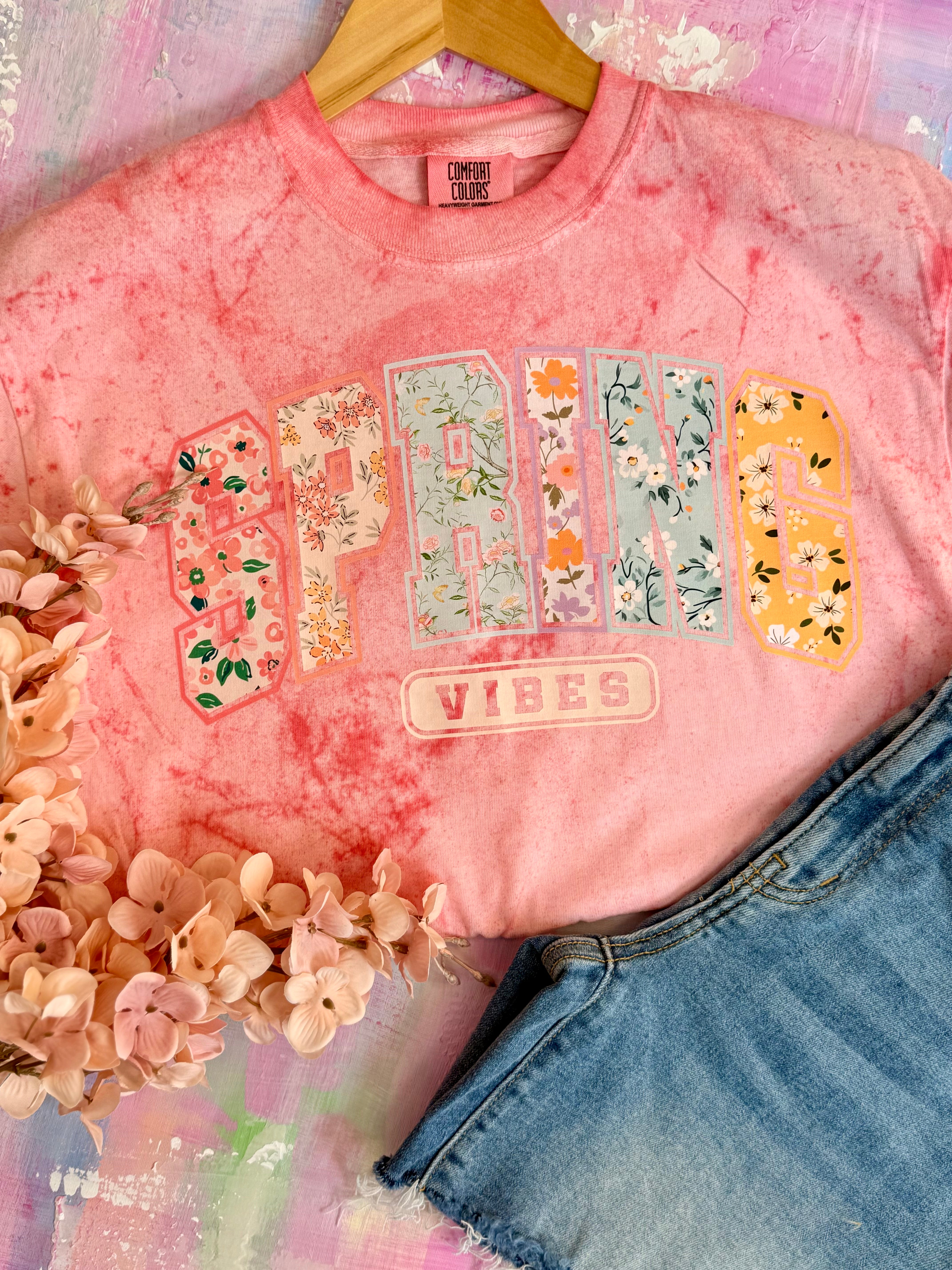 PRE-ORDER SPRING VIBES GRAPHIC T-SHIRT-130 Graphics-The Lovely Closet-The Lovely Closet, Women's Fashion Boutique in Alexandria, KY