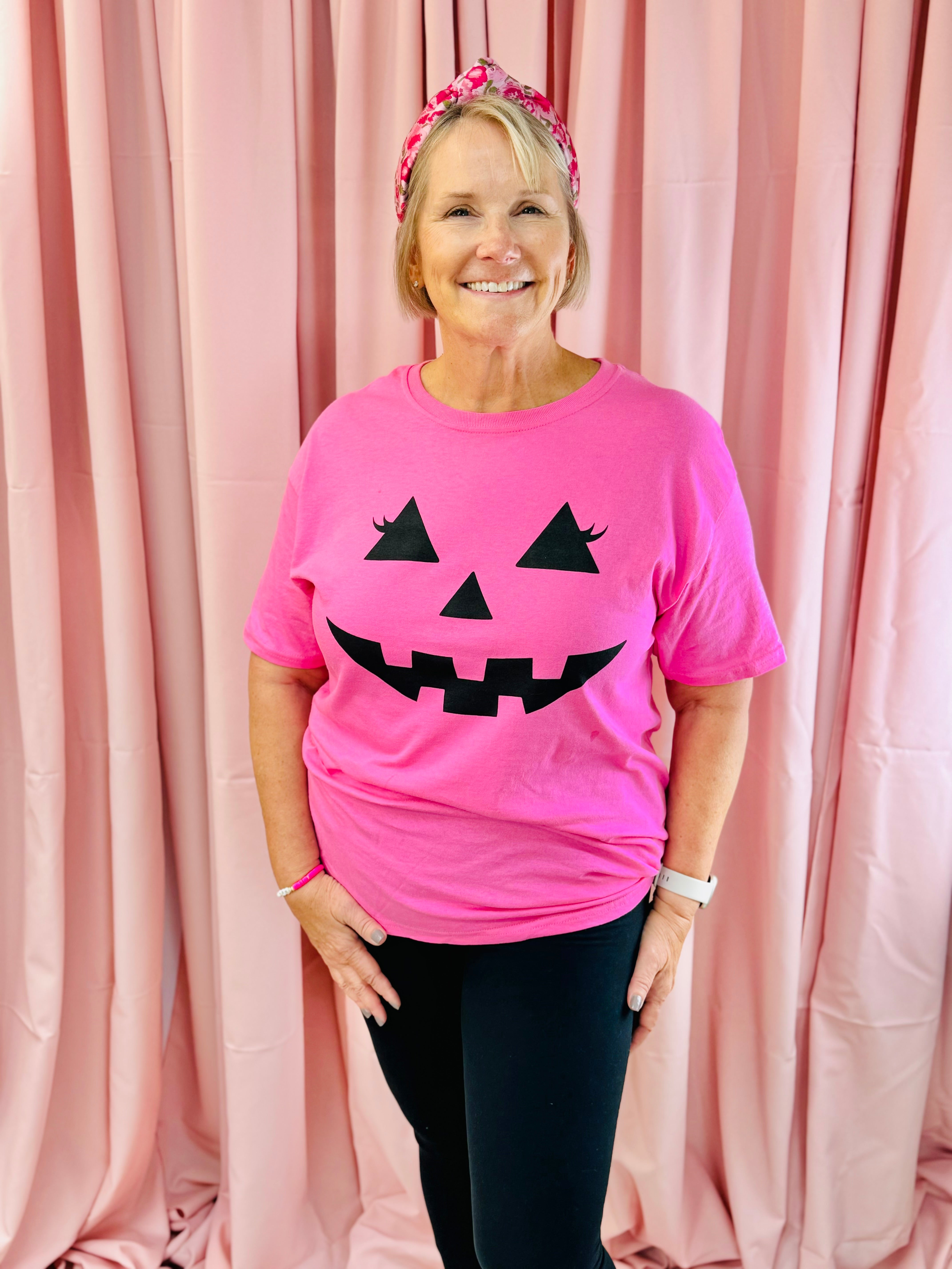 Jackie O' Lantern Graphic T-Shirt-130 Graphics-The Lovely Closet-The Lovely Closet, Women's Fashion Boutique in Alexandria, KY