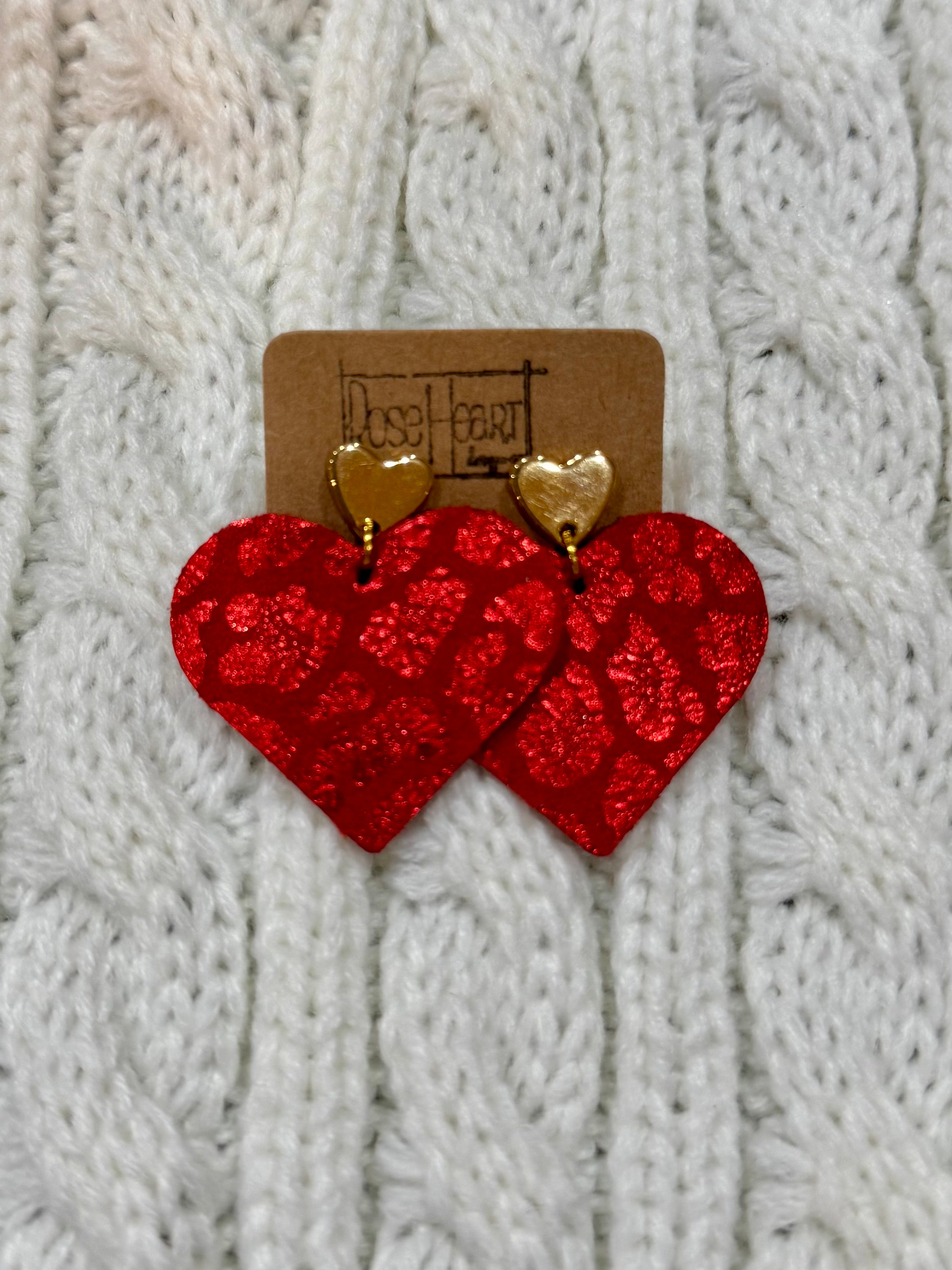 RoseHeart Valentine Day Earrings-250 Jewelry-RH-The Lovely Closet, Women's Fashion Boutique in Alexandria, KY