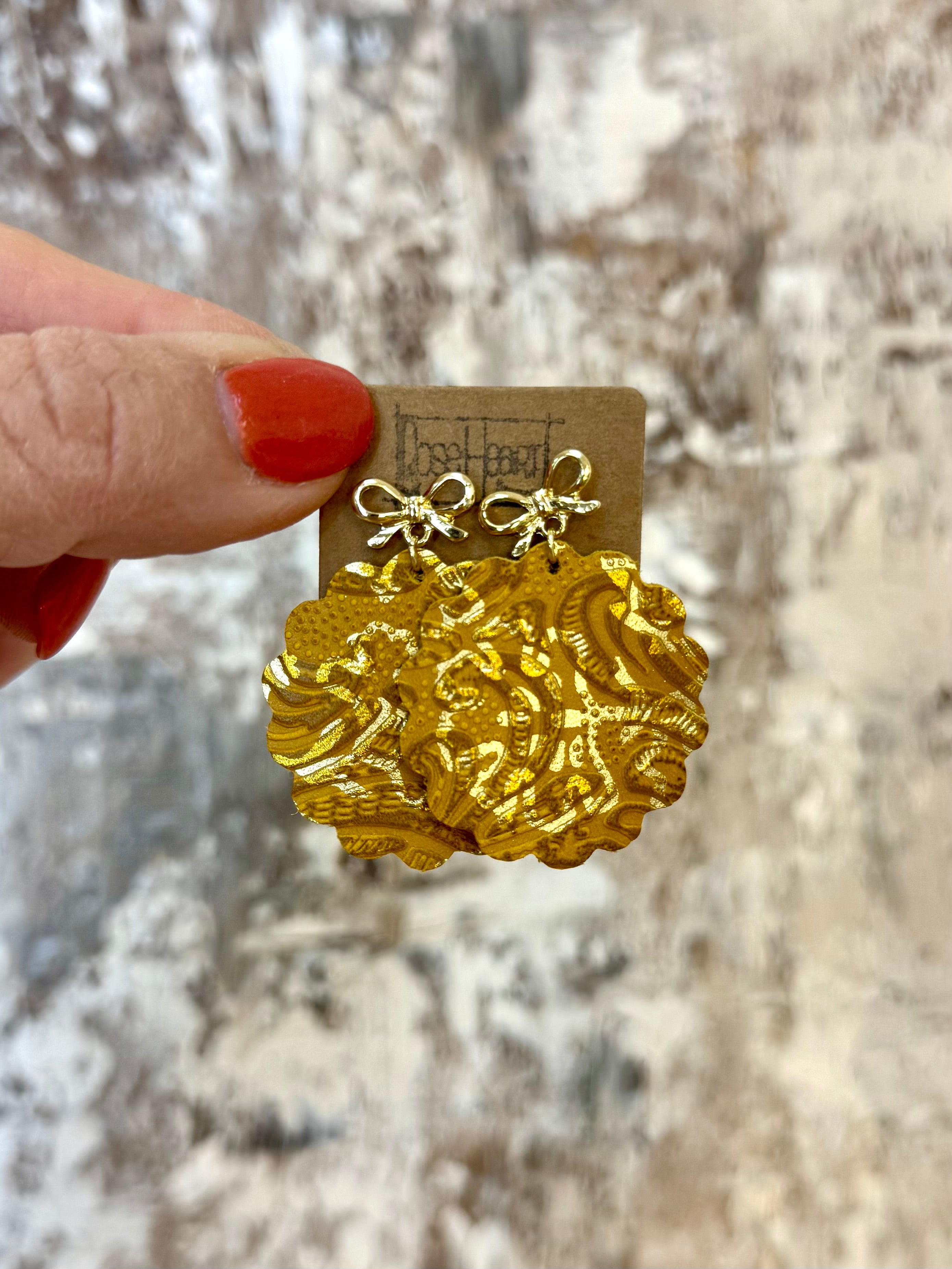 RoseHeart Earrings - Dressed for Fall-180 Dresses-RH-The Lovely Closet, Women's Fashion Boutique in Alexandria, KY