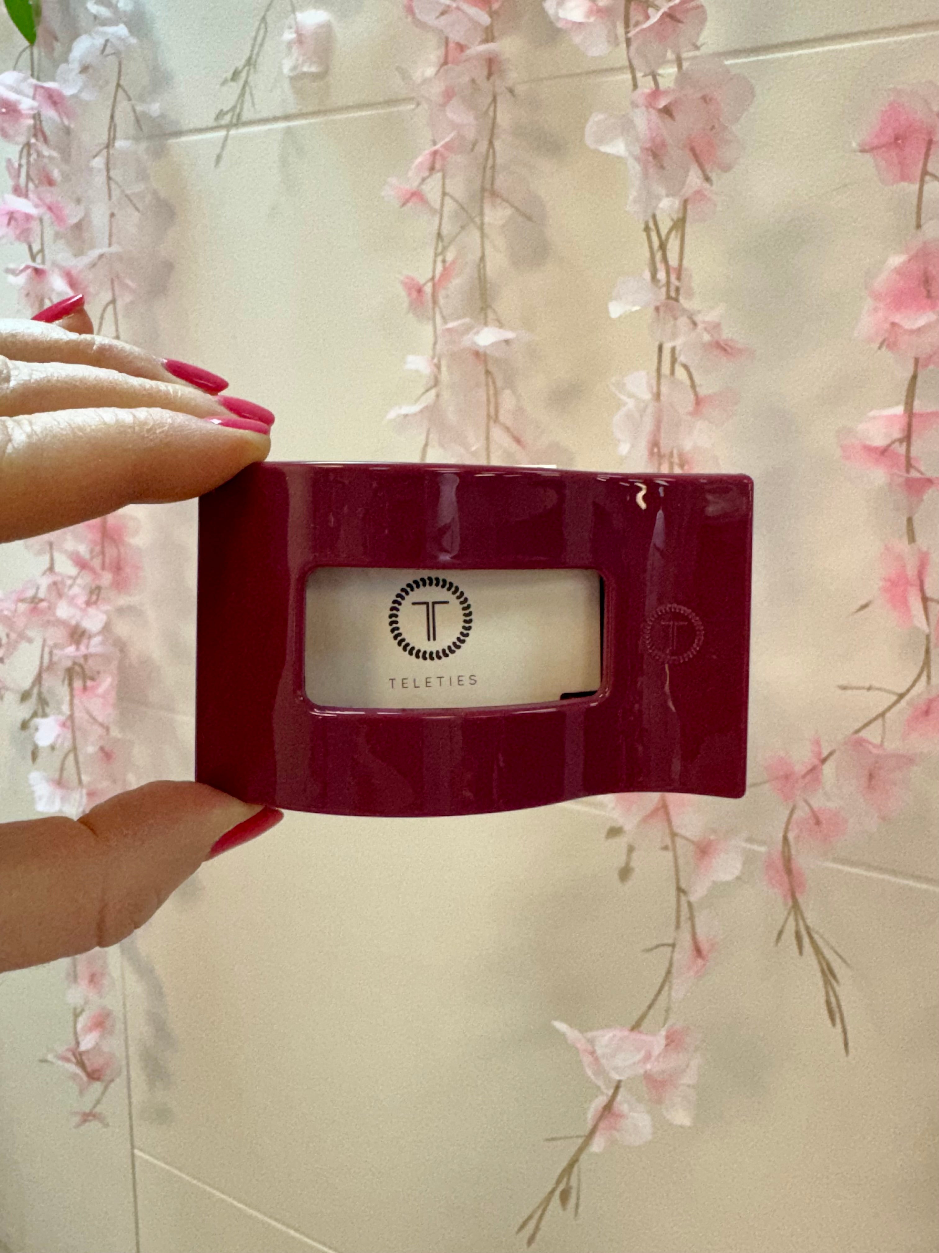 Teleties Flat Rectangle Hair Clip-280 Accessories-TELETIES-The Lovely Closet, Women's Fashion Boutique in Alexandria, KY