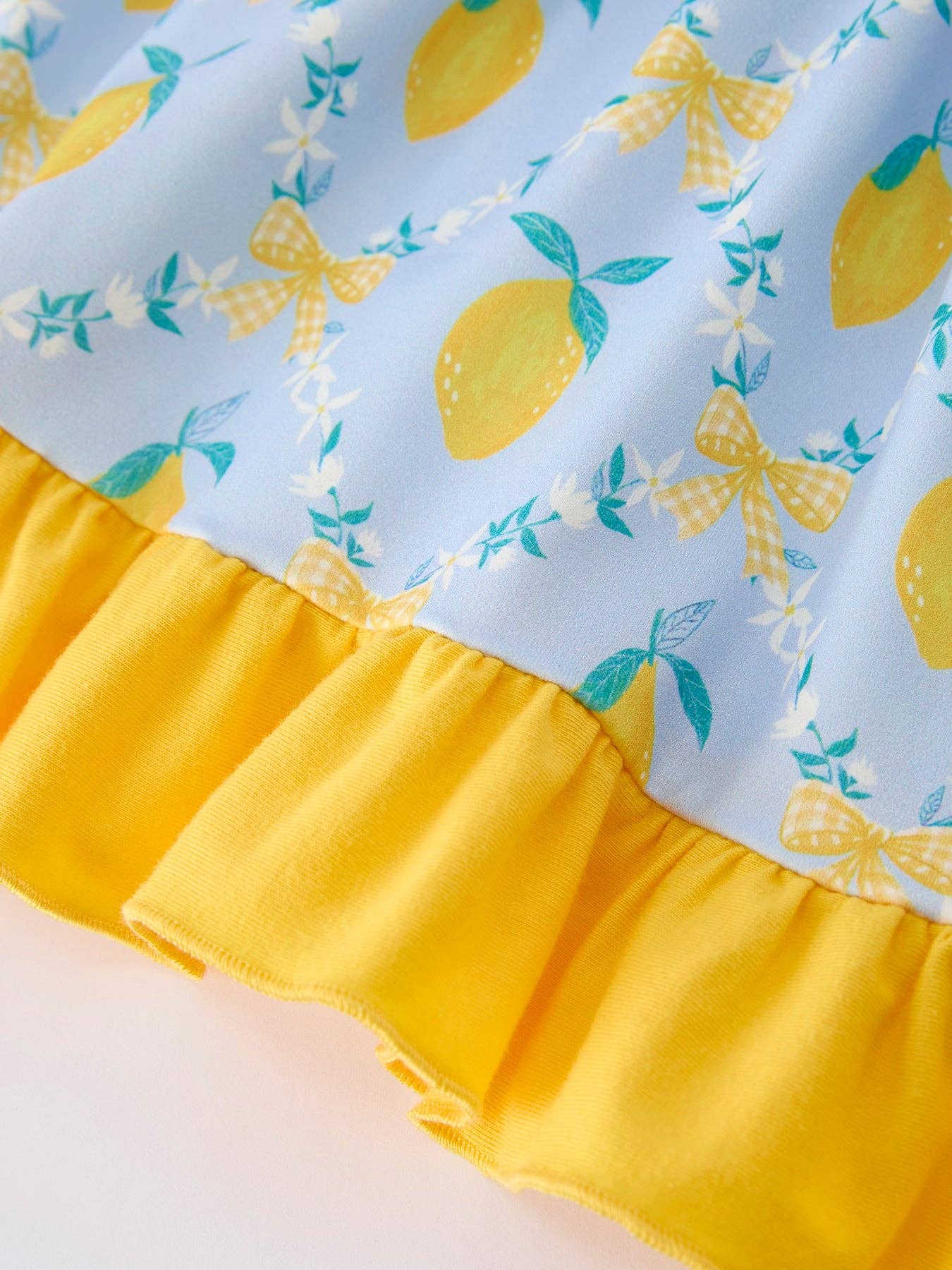 Lemon Floral Print Sleeveless Ruffle Dress-360 Carolines Closet-Rylee Faith Designs-The Lovely Closet, Women's Fashion Boutique in Alexandria, KY